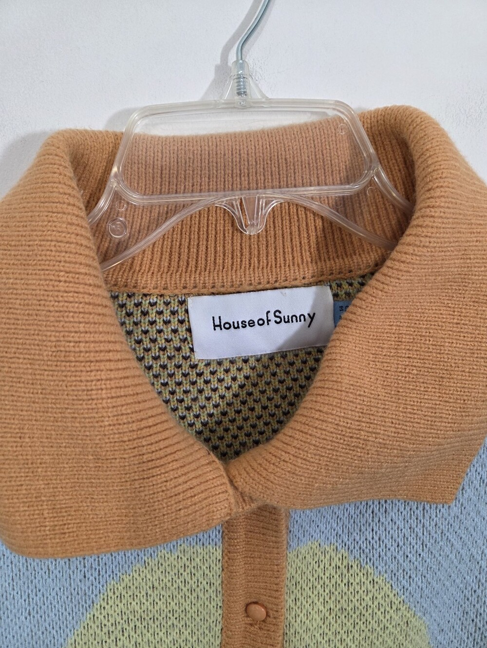 House of Sunny Daybreak Cardigan Sweater Retro Boho Size 10 US Sunrise Colorful - Picture 5 of 9